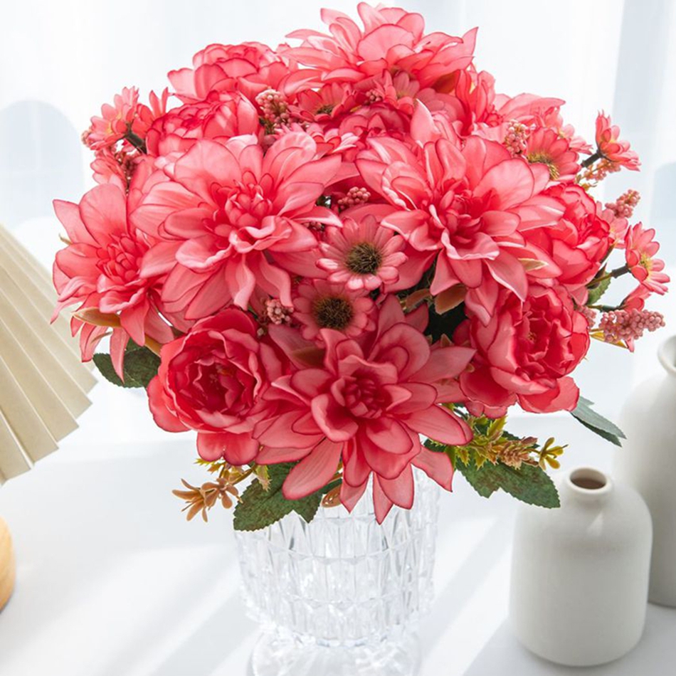 Bonsai Garden Festival - Silk Artificial Flower Hotselling Pompon Roses