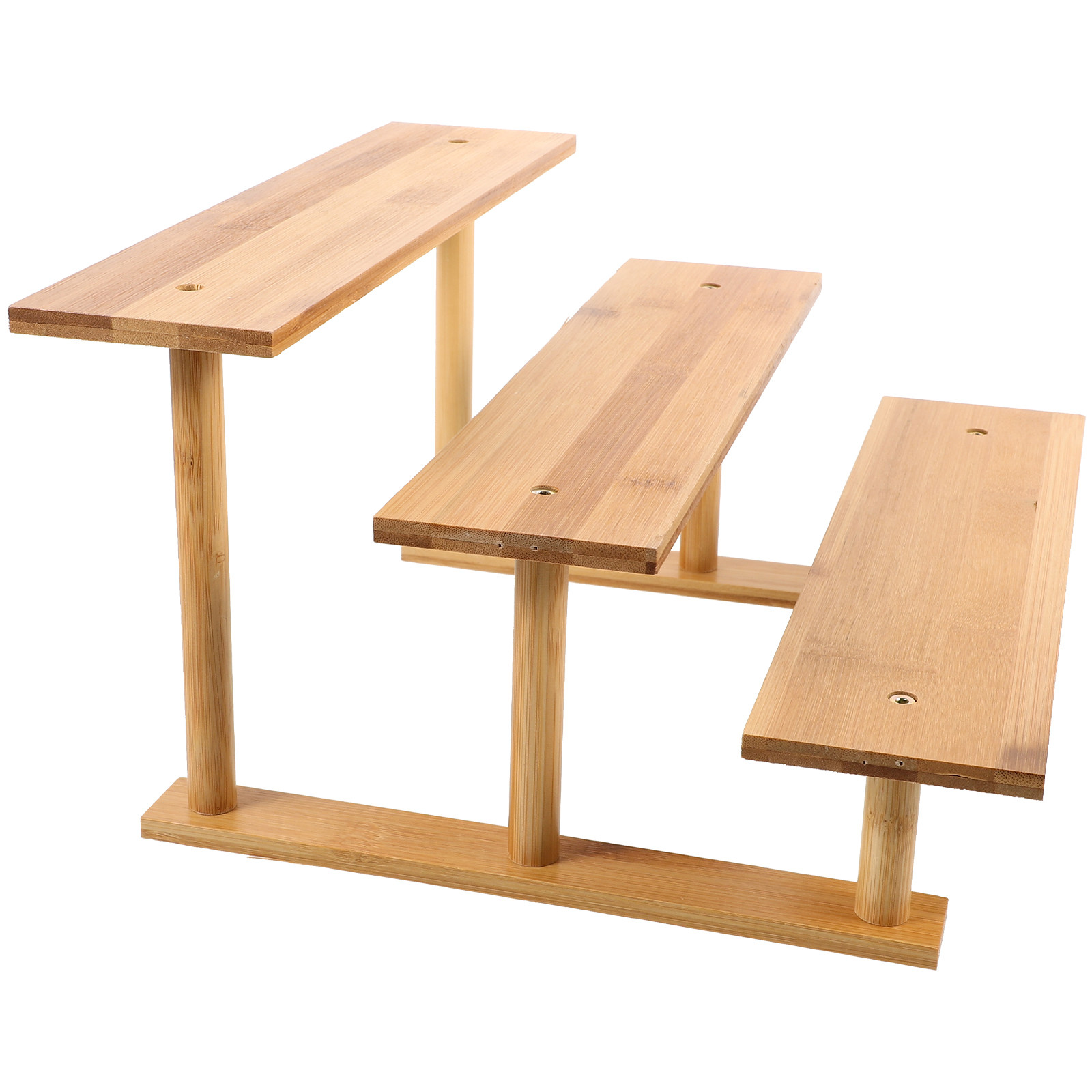 Bonsai Garden Display Stands - 3-Tier Wooden Plant Stand for Home
