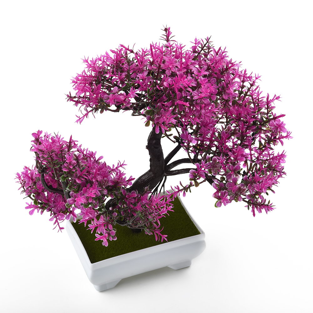 Bonsai Tree Zen Garden - Artificial Plants Potted Bonsai Green Small