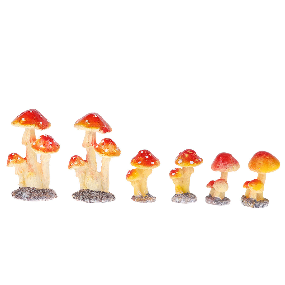6Pcs Mini Mushroom Resin Garde - Bonsai Garden Display reseña y precio