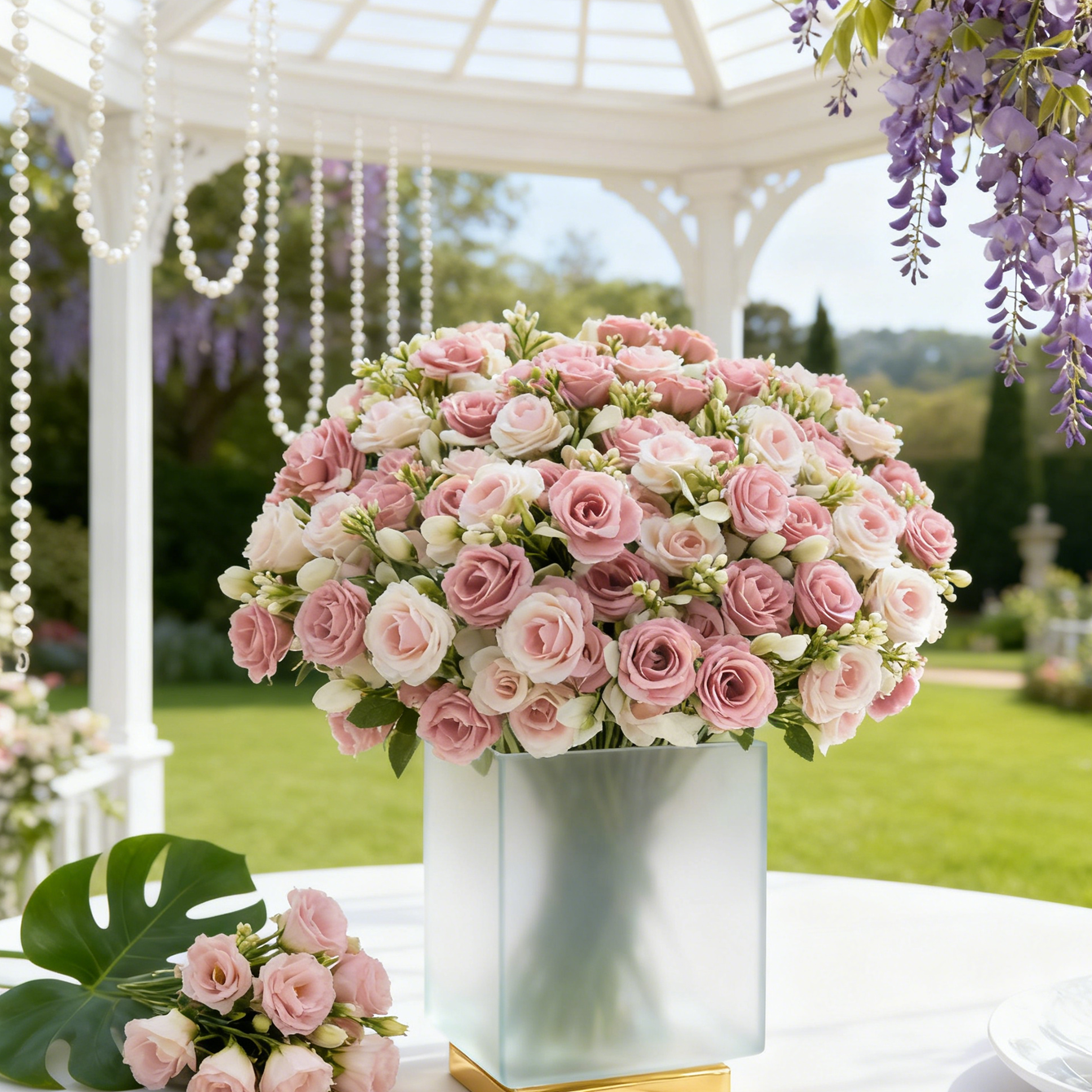 Artificial Flower Silk Rose We - Bonsai Garden Festival reseña y precio