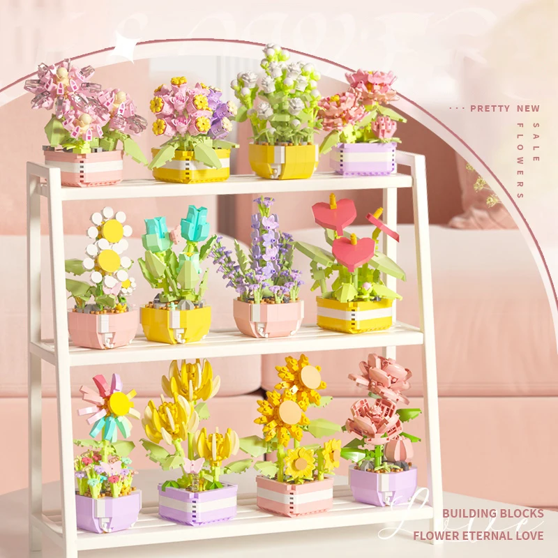 Flower Succulents Building Blo - Bonsai Garden Kit reseña y precio