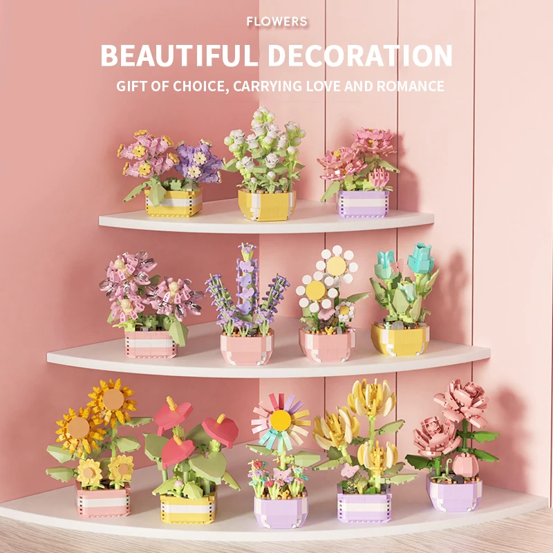 Flower Succulents Building Blo - Bonsai Garden Kit reseña y precio