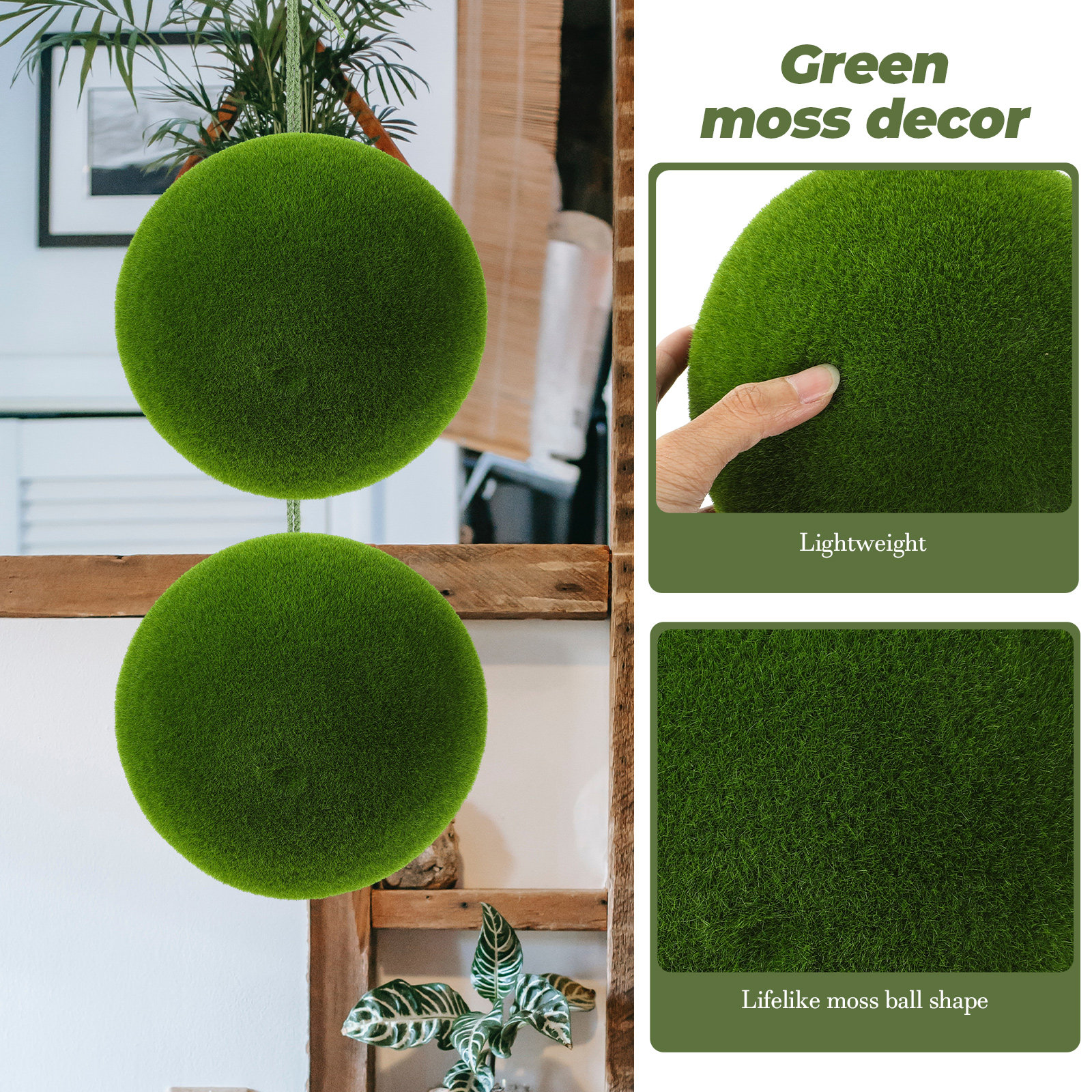 Realistic Artificial Moss Ball - Bonsai Garden Shop reseña y precio