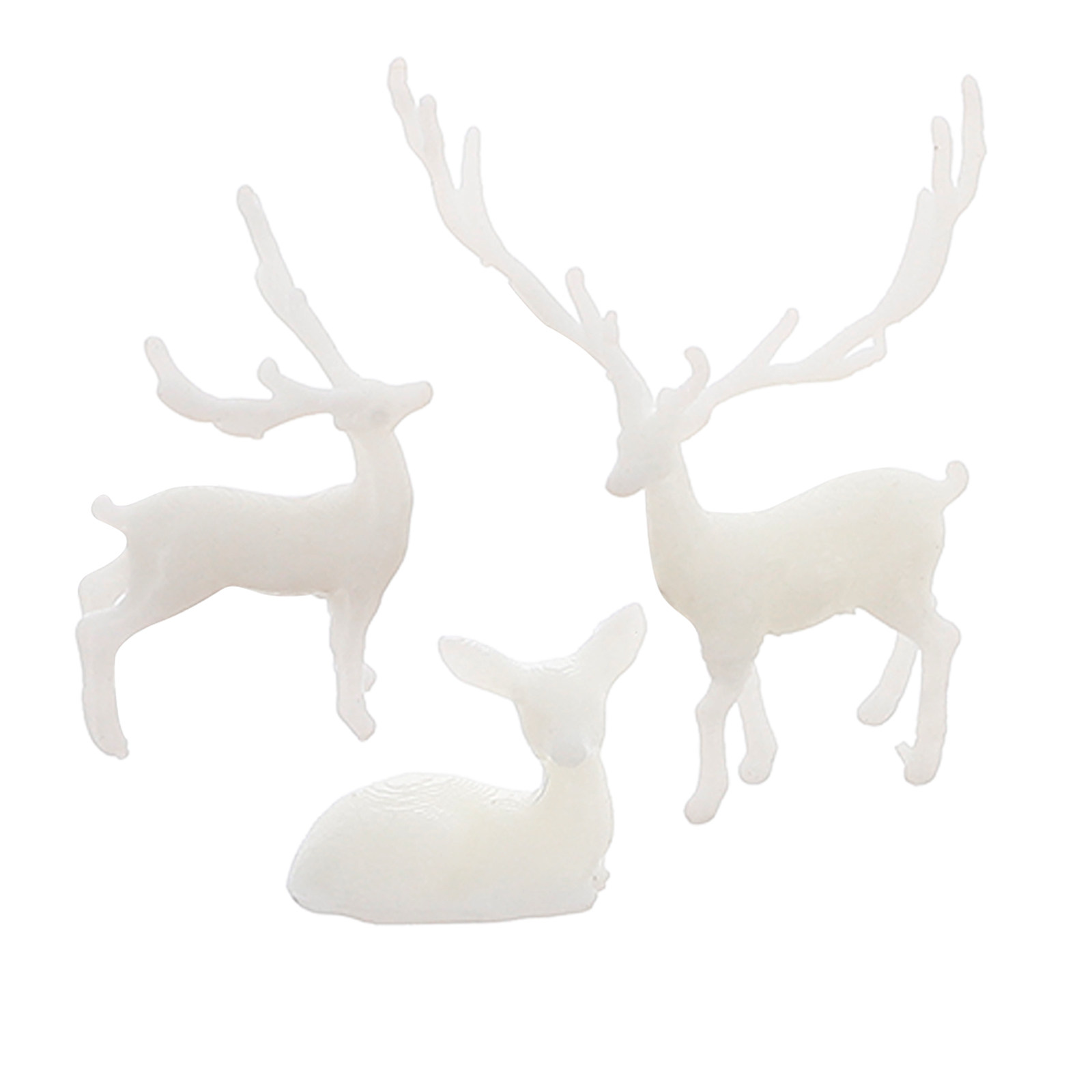 3Pcs Mini Elk Statue Resin Elk - Bonsai Garden Display reseña y precio
