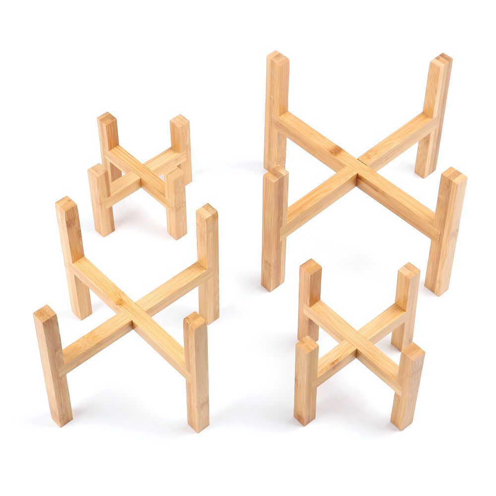 Wood Flowerpot Holder Floor-St - Bonsai Garden Display Stands reseña y precio