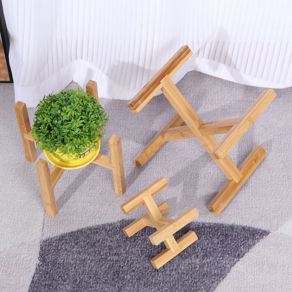 Wood Flowerpot Holder Floor-St - Bonsai Garden Display Stands reseña y precio