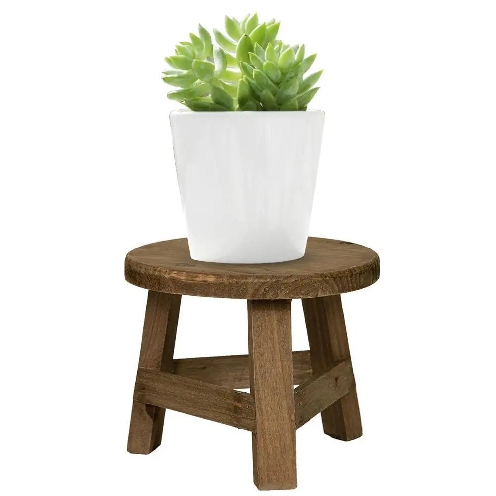 Mini Wooden Stool Flower Displ - Bonsai Garden Display Stands reseña y precio