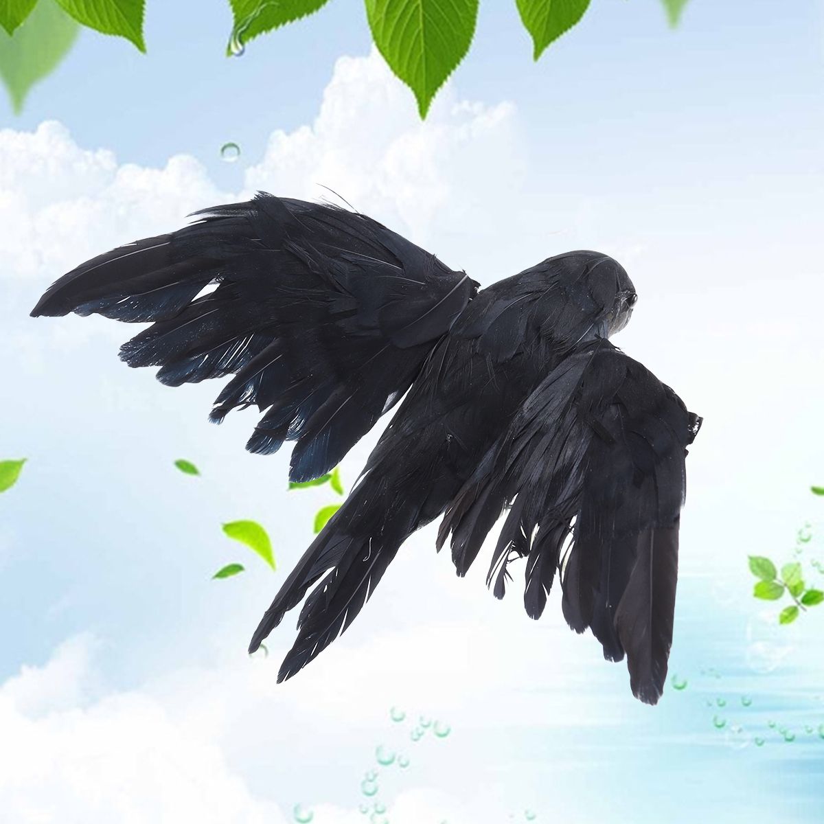1 pc Artificial Crow Props Bla - Bonsai Garden Display reseña y precio