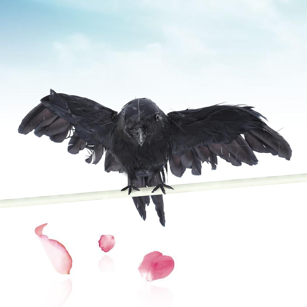 1 pc Artificial Crow Props Bla - Bonsai Garden Display reseña y precio