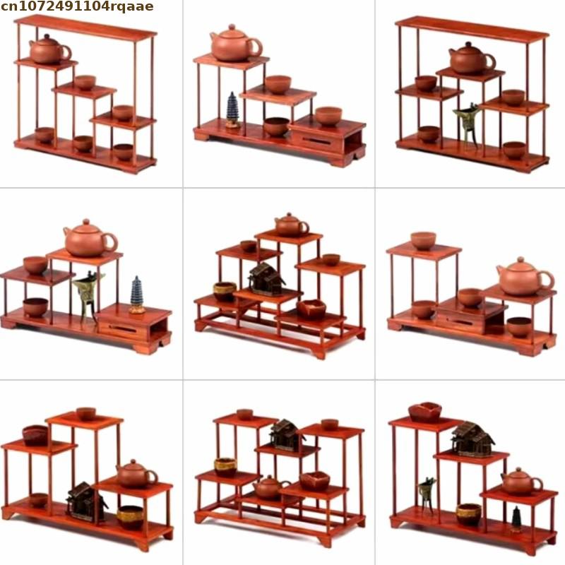 Wooden Flower Pot Holder Plant - Bonsai Garden Display Stands reseña y precio