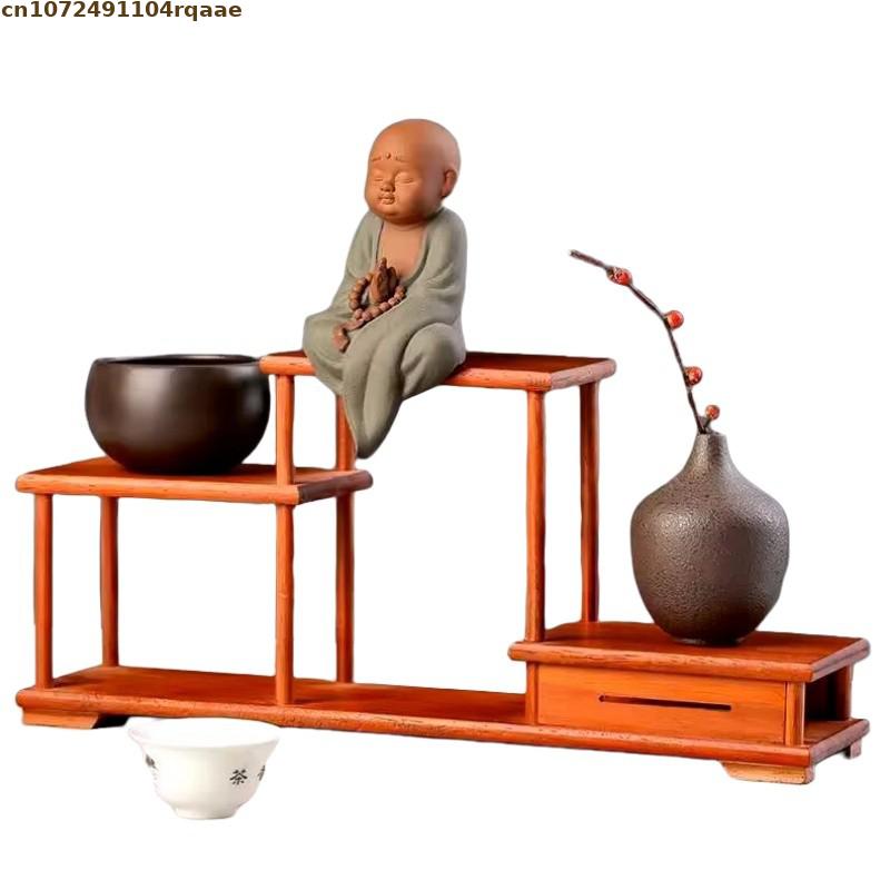 Wooden Flower Pot Holder Plant - Bonsai Garden Display Stands reseña y precio