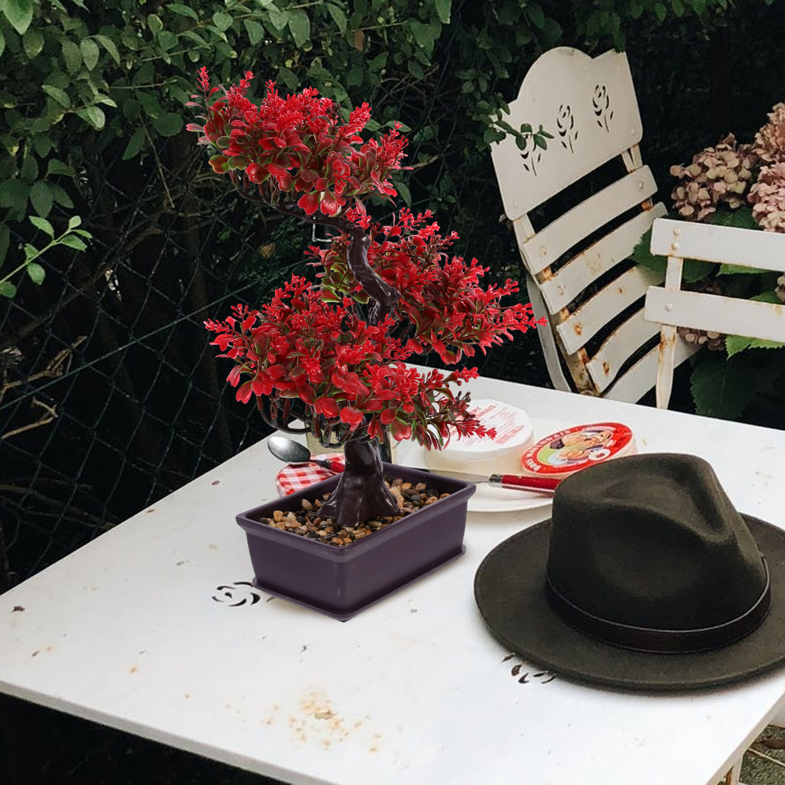 Fake Potted Plants Fake Greene - Bonsai Tree Zen Garden reseña y precio