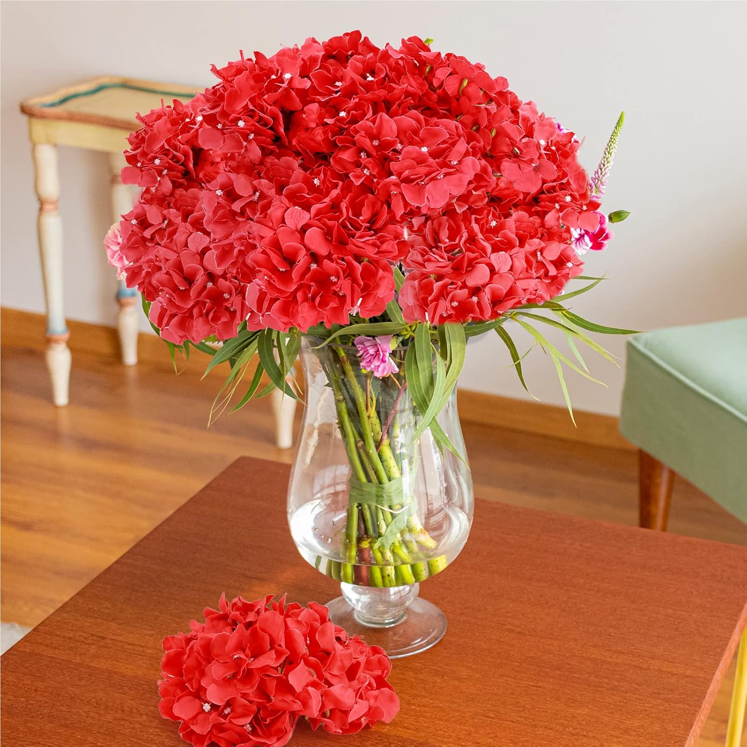Artificial Flower Silk Hydrang - Bonsai Garden Festival reseña y precio