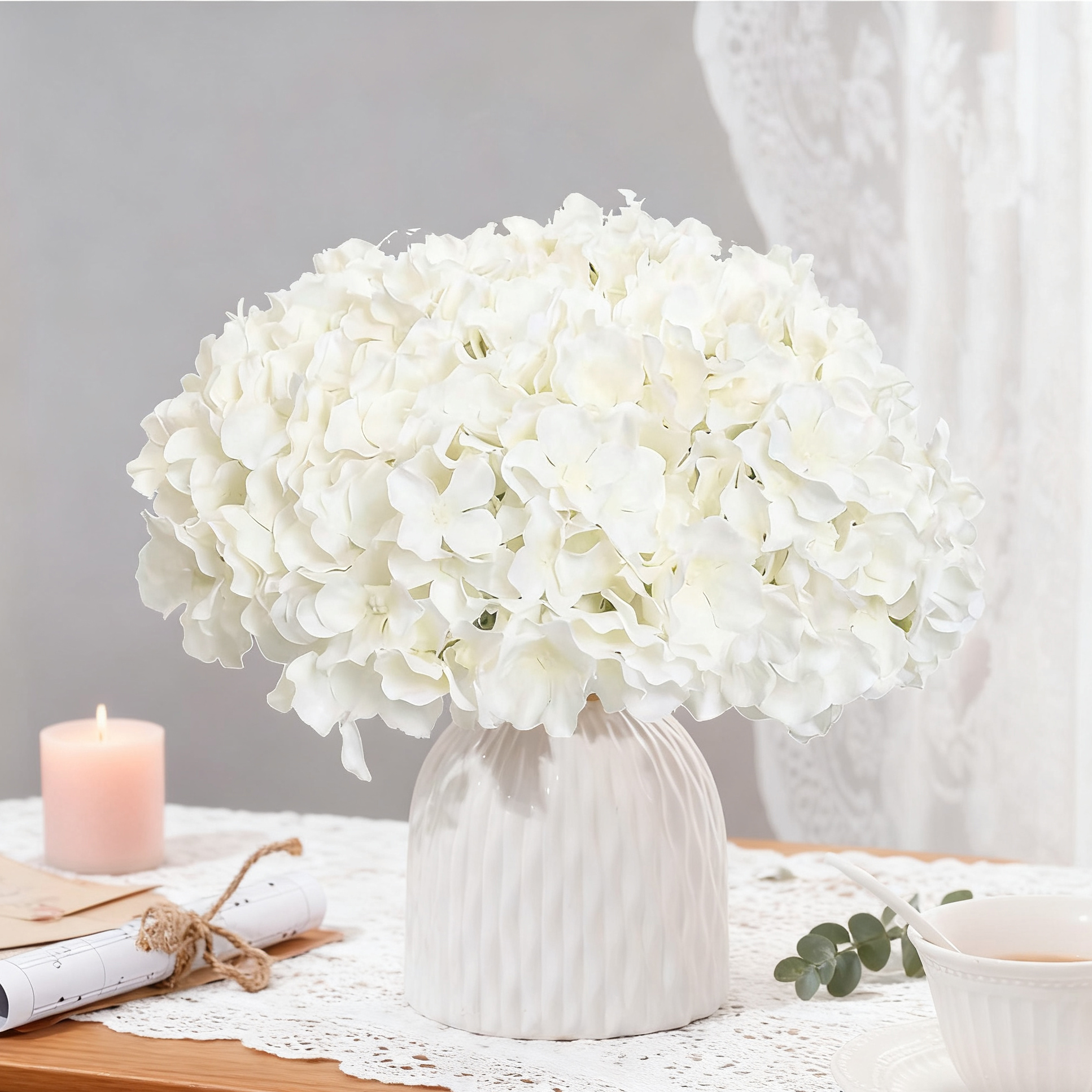 Artificial Flower Silk Hydrang - Bonsai Garden Festival reseña y precio
