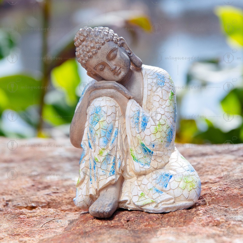 Mini Buddha Statue Ornament, N - Us Bonsai Garden reseña y precio