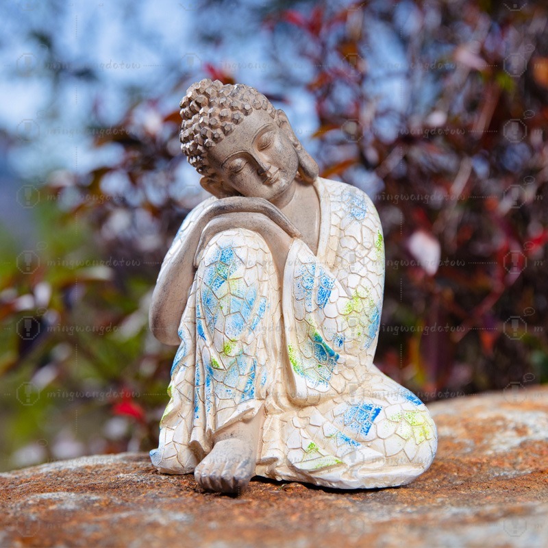 Mini Buddha Statue Ornament, N - Us Bonsai Garden reseña y precio