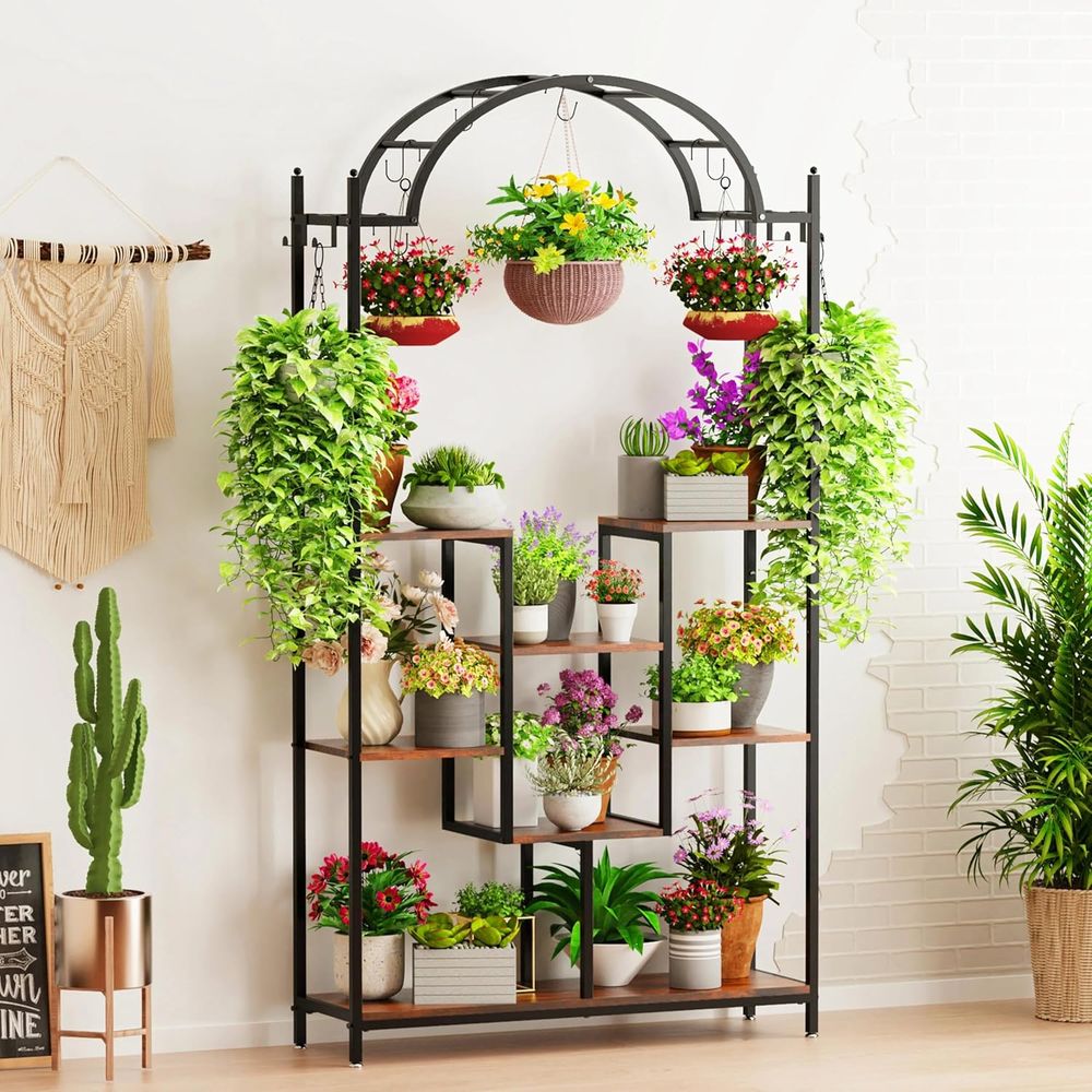 5-Tier Tall Indoor Plant Stand - Bonsai Garden Display Stands reseña y precio