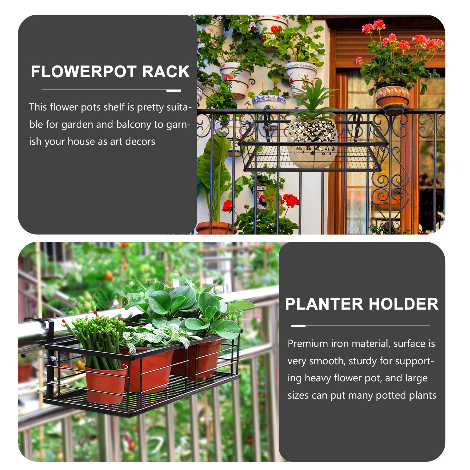 1Pcs Premium Iron Hanging Flow - Us Bonsai Garden reseña y precio