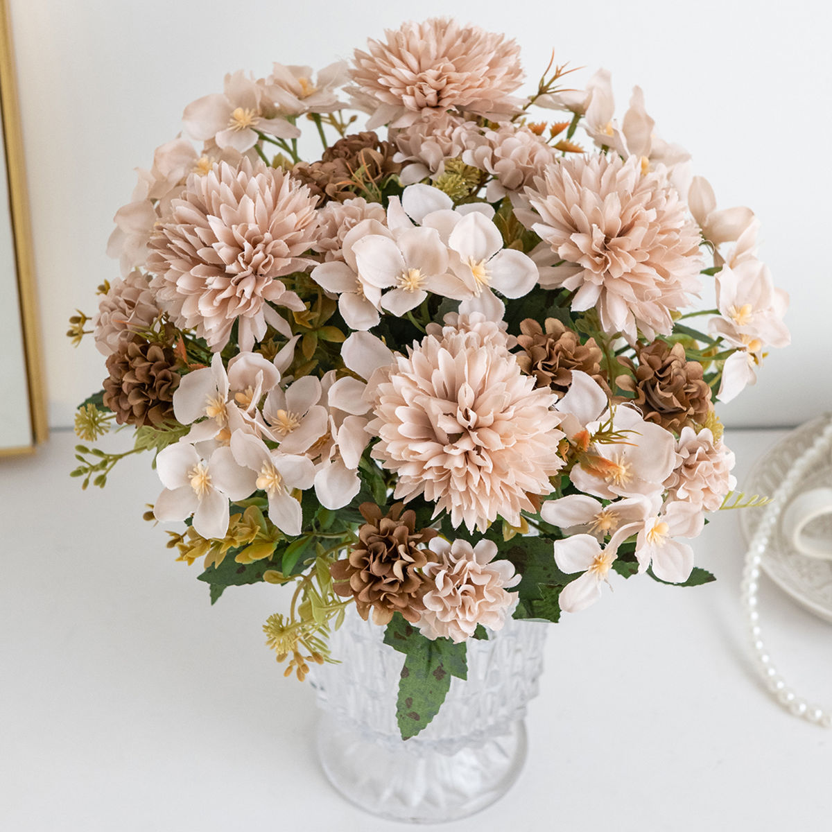 Artificial Flower Silk Hydrang - Bonsai Garden Festival reseña y precio