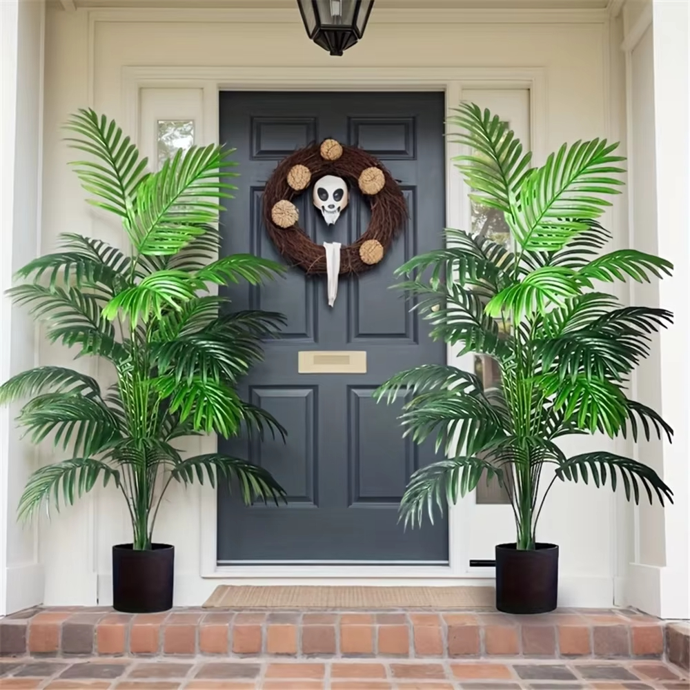 24 Leaves Areca Palm Artificia - Bonsai Garden Kit reseña y precio