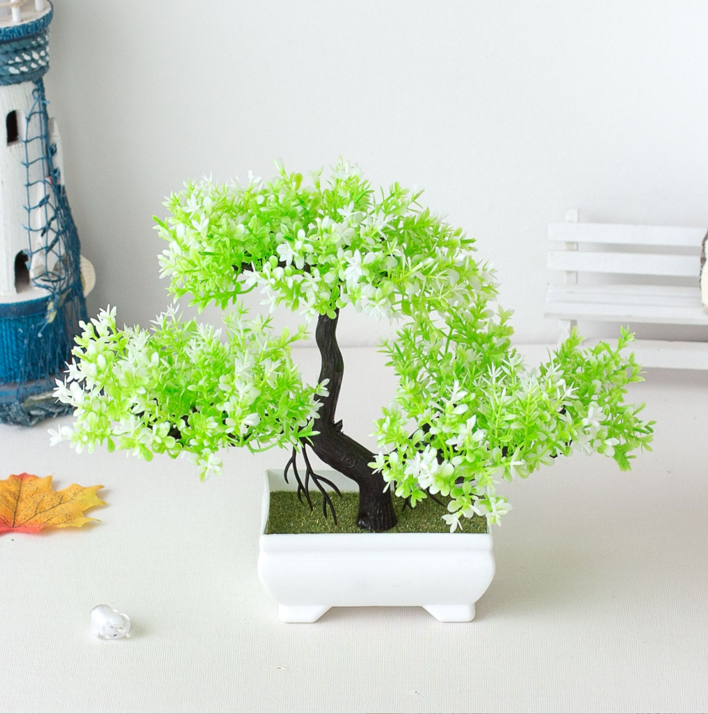 of artificial plant decoration - Bonsai Tree Zen Garden reseña y precio