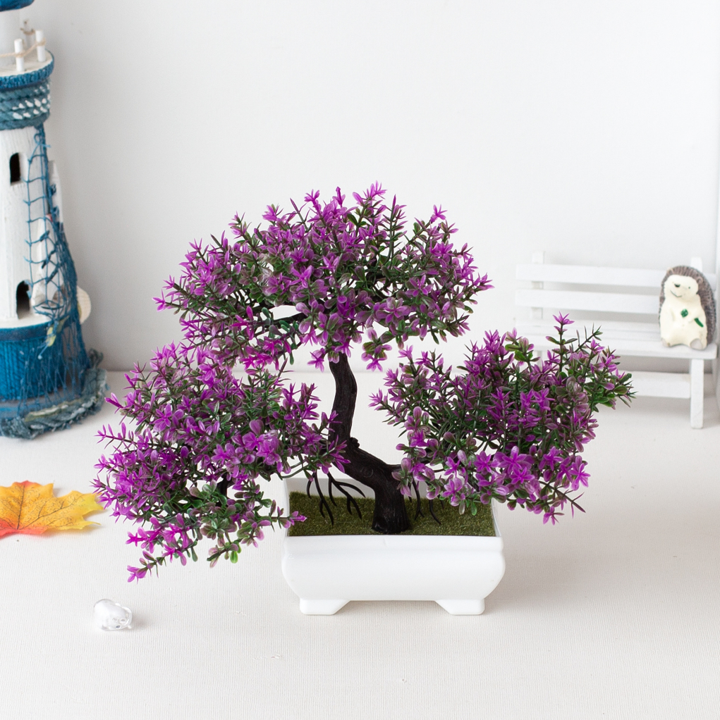of artificial plant decoration - Bonsai Tree Zen Garden reseña y precio