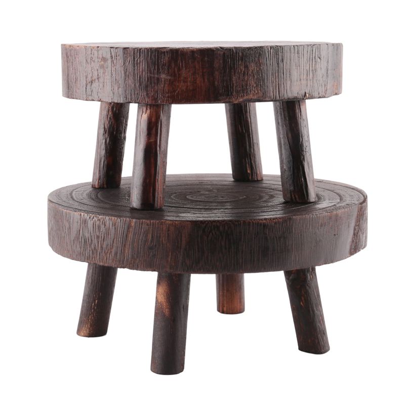 ABVT-2Pcs Mini Wooden Stool Fl - Bonsai Garden Display Stands reseña y precio