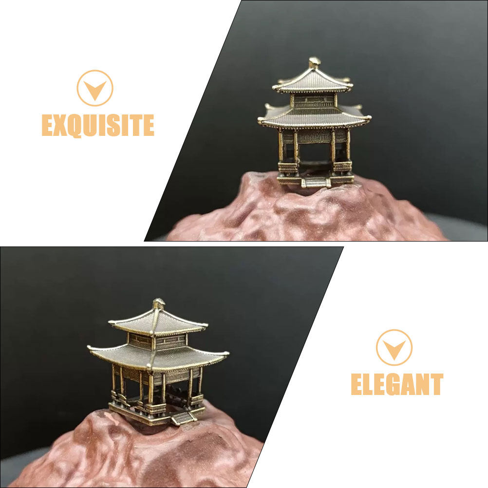 Vintage Brass Pavilion Ornamen - Bonsai Garden Display reseña y precio