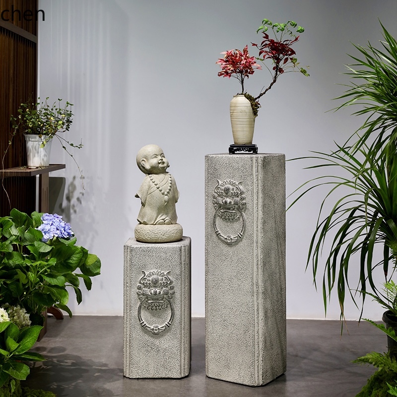 HTT New Chinese Style Entrance - Bonsai Garden Display Stands reseña y precio