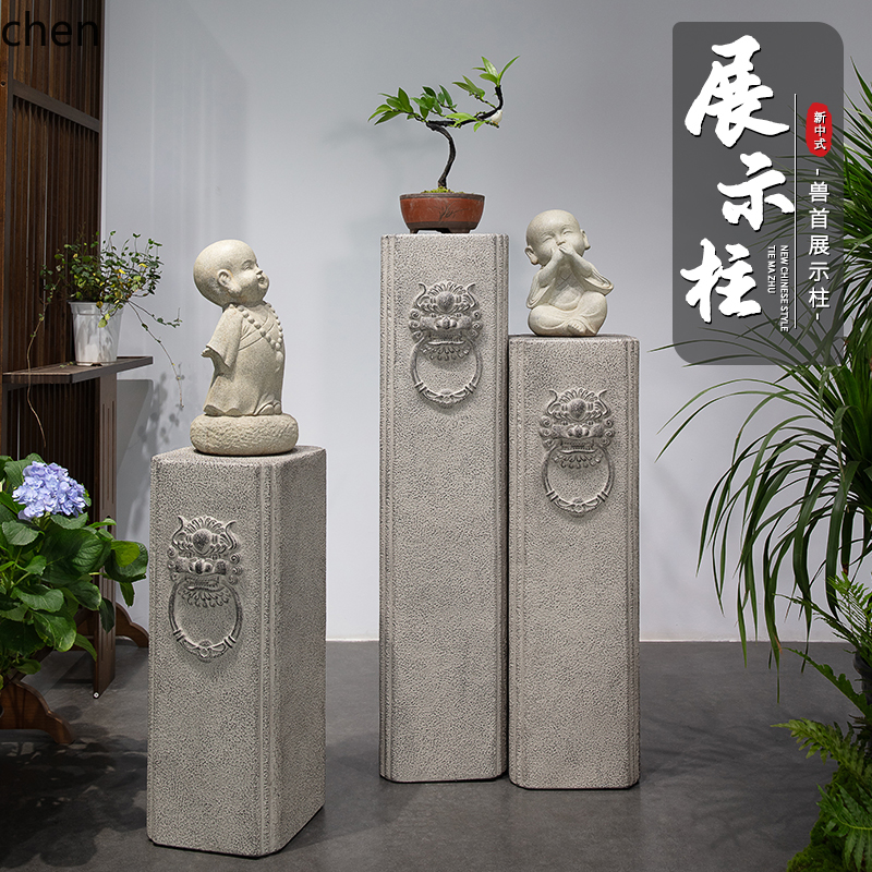 HTT New Chinese Style Entrance - Bonsai Garden Display Stands reseña y precio