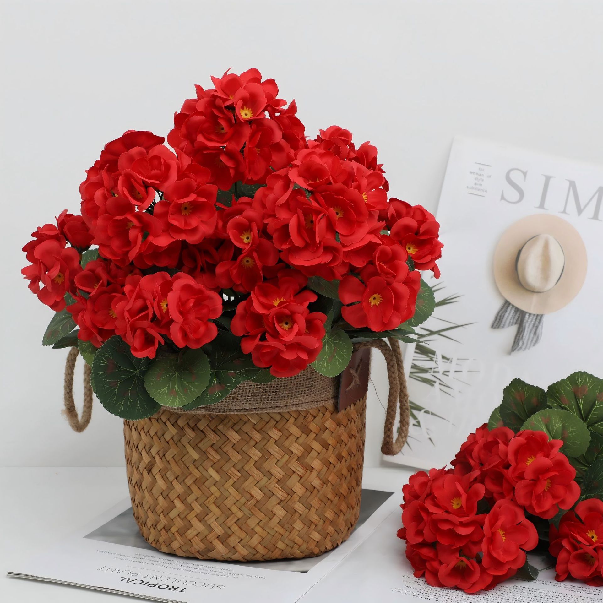 1/3PC Artificial Flower Begoni - Bonsai Garden Festival reseña y precio
