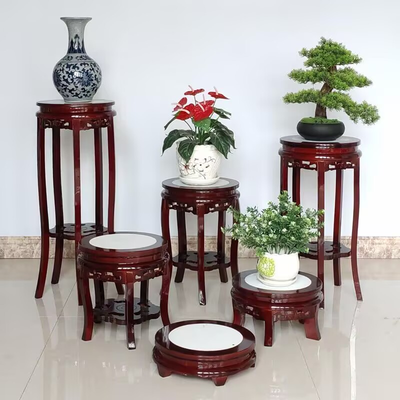 Ebony Wood Round Table Crafts  - Bonsai Garden Display Stands reseña y precio