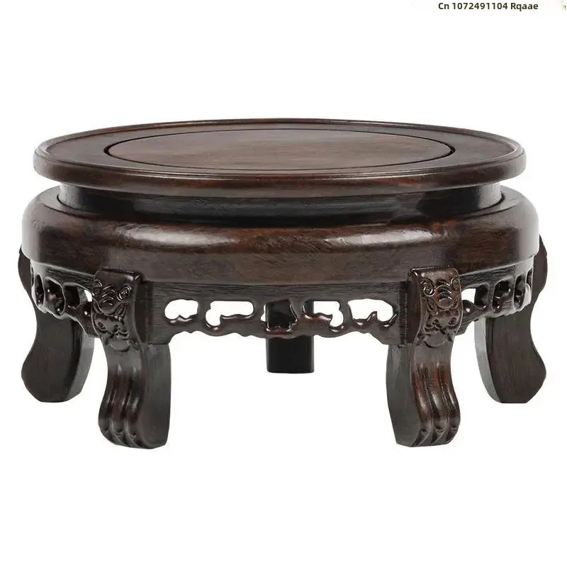 Ebony Wood Round Table Crafts  - Bonsai Garden Display Stands reseña y precio