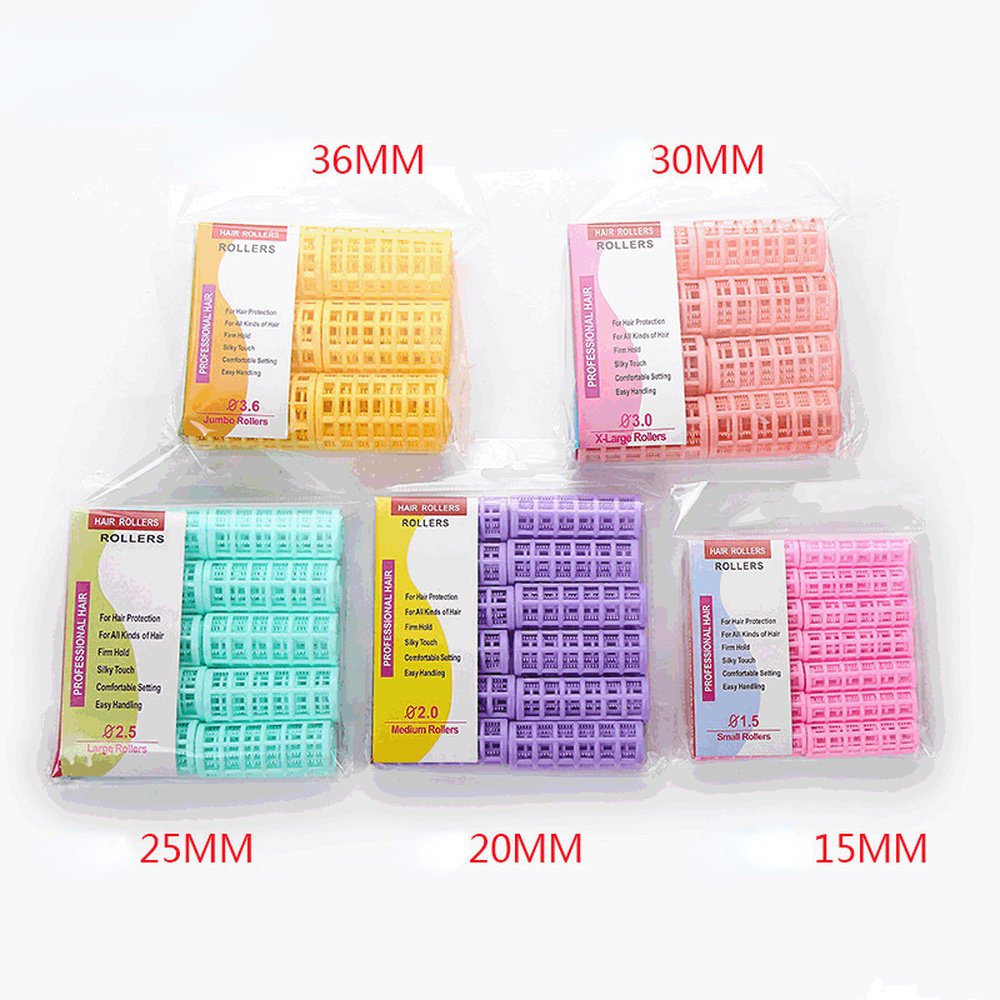 No Heat Hair Rollers Set Plast - Root Hook Tool reseña y precio