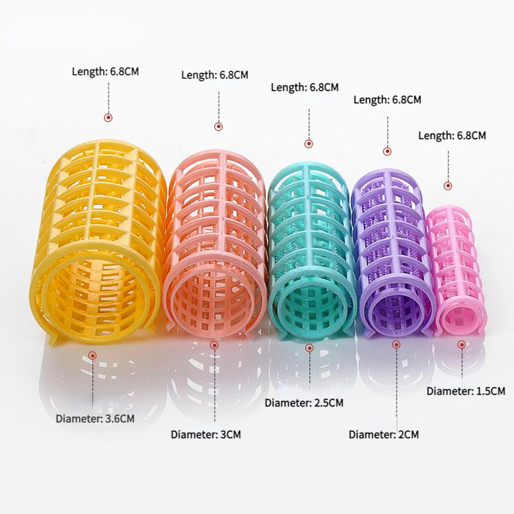 No Heat Hair Rollers Set Plast - Root Hook Tool reseña y precio