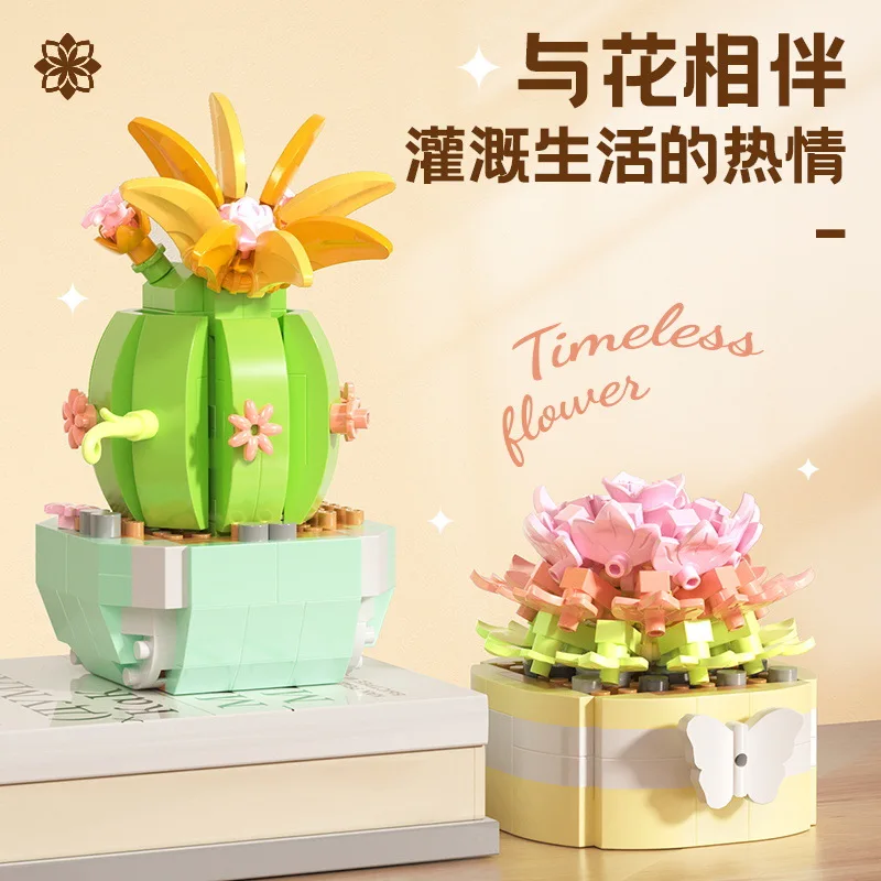 Flower Succulents Building Blo - Bonsai Garden Kit reseña y precio