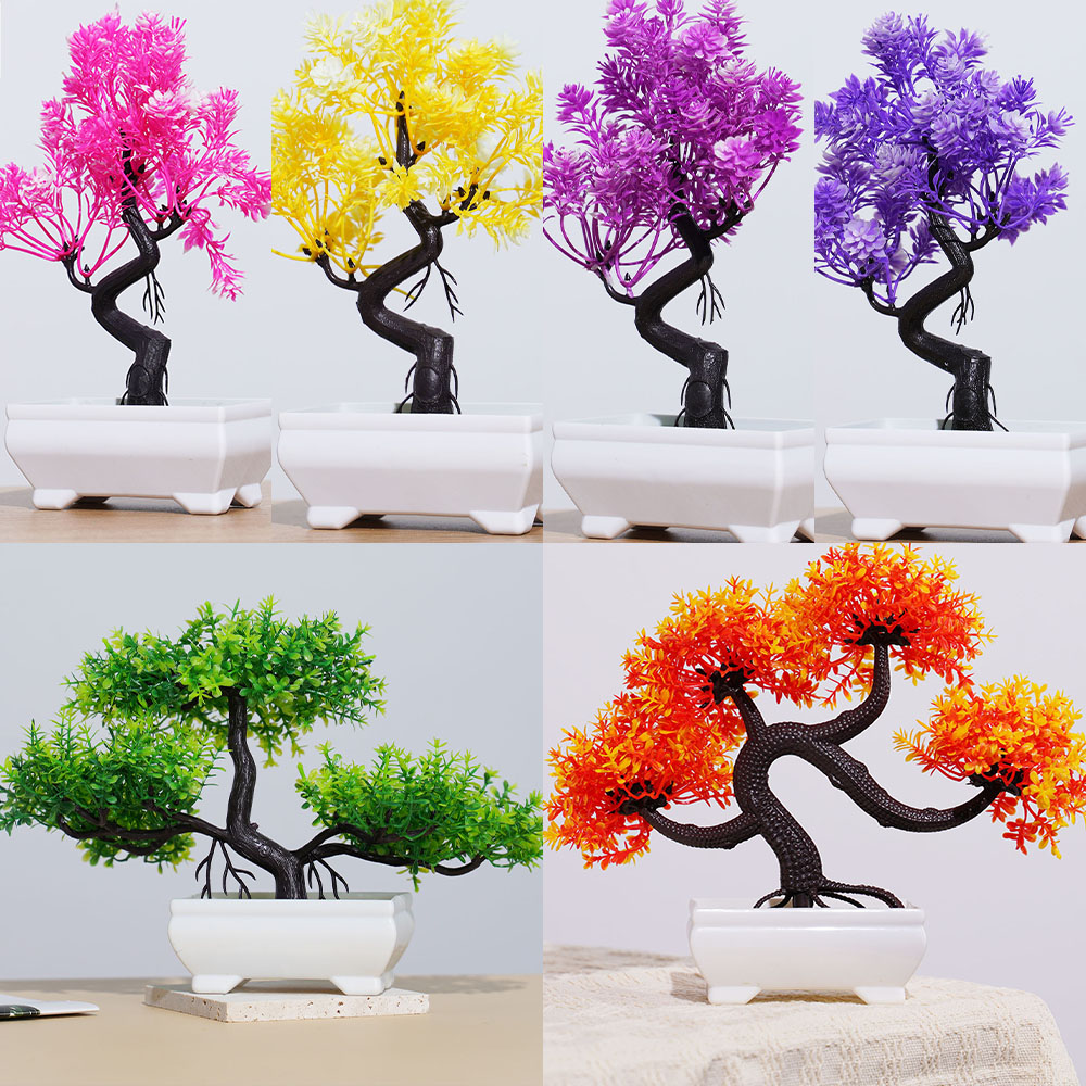 Artificial Plastic Plants Bons - Bonsai Tree Zen Garden reseña y precio