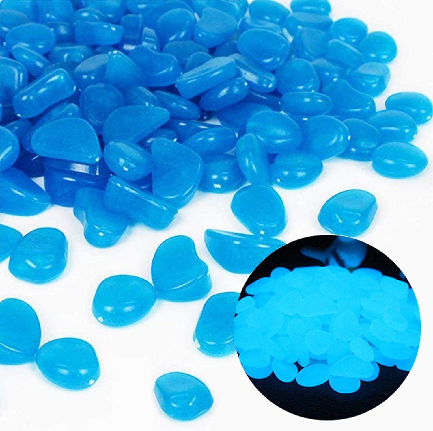 Fish Tank Rocks Glow Blue Pebb - Bonsai Garden Kit reseña y precio