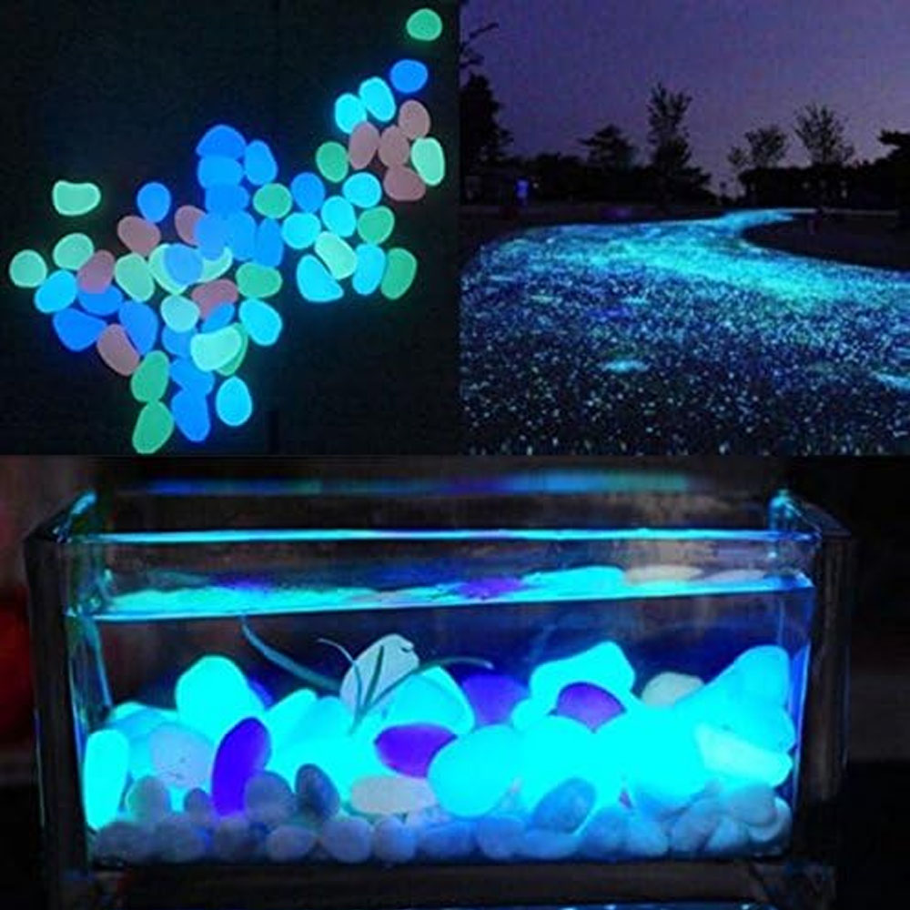 Fish Tank Rocks Glow Blue Pebb - Bonsai Garden Kit reseña y precio