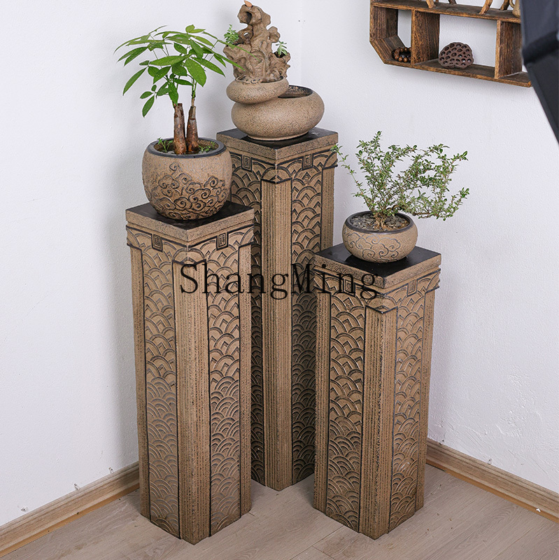 HJ Chinese imitation stone col - Bonsai Garden Display Stands reseña y precio