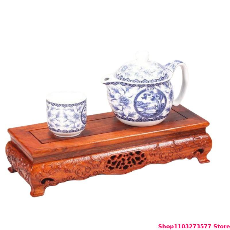 Wooden Carved Pattern Display  - Bonsai Garden Display Stands reseña y precio