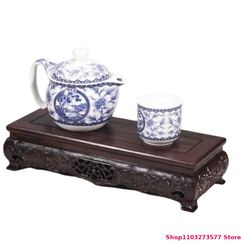 Wooden Carved Pattern Display  - Bonsai Garden Display Stands reseña y precio