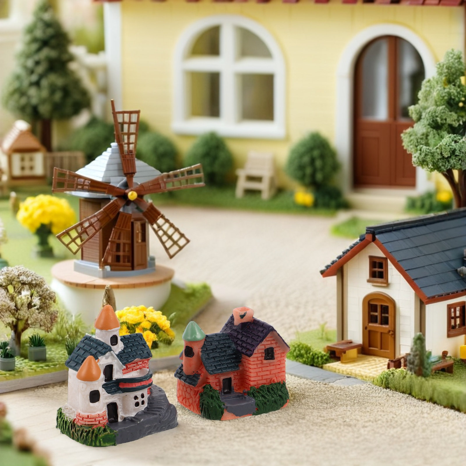2Pcs Miniature Resin Chinese A - Bonsai Garden Display reseña y precio