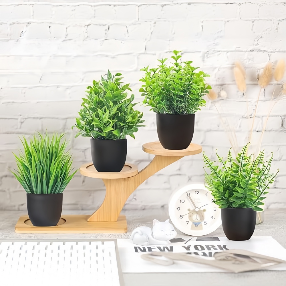 4pcs/set Mini Artificial Plant - Bonsai Garden Kit reseña y precio