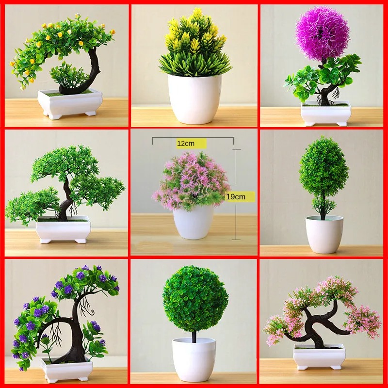 Artificial Small Tree Potted P - Bonsai Tree Zen Garden reseña y precio