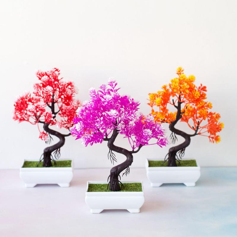 [MOA]Small Tree Pot Fake Plant - Bonsai Tree Zen Garden reseña y precio
