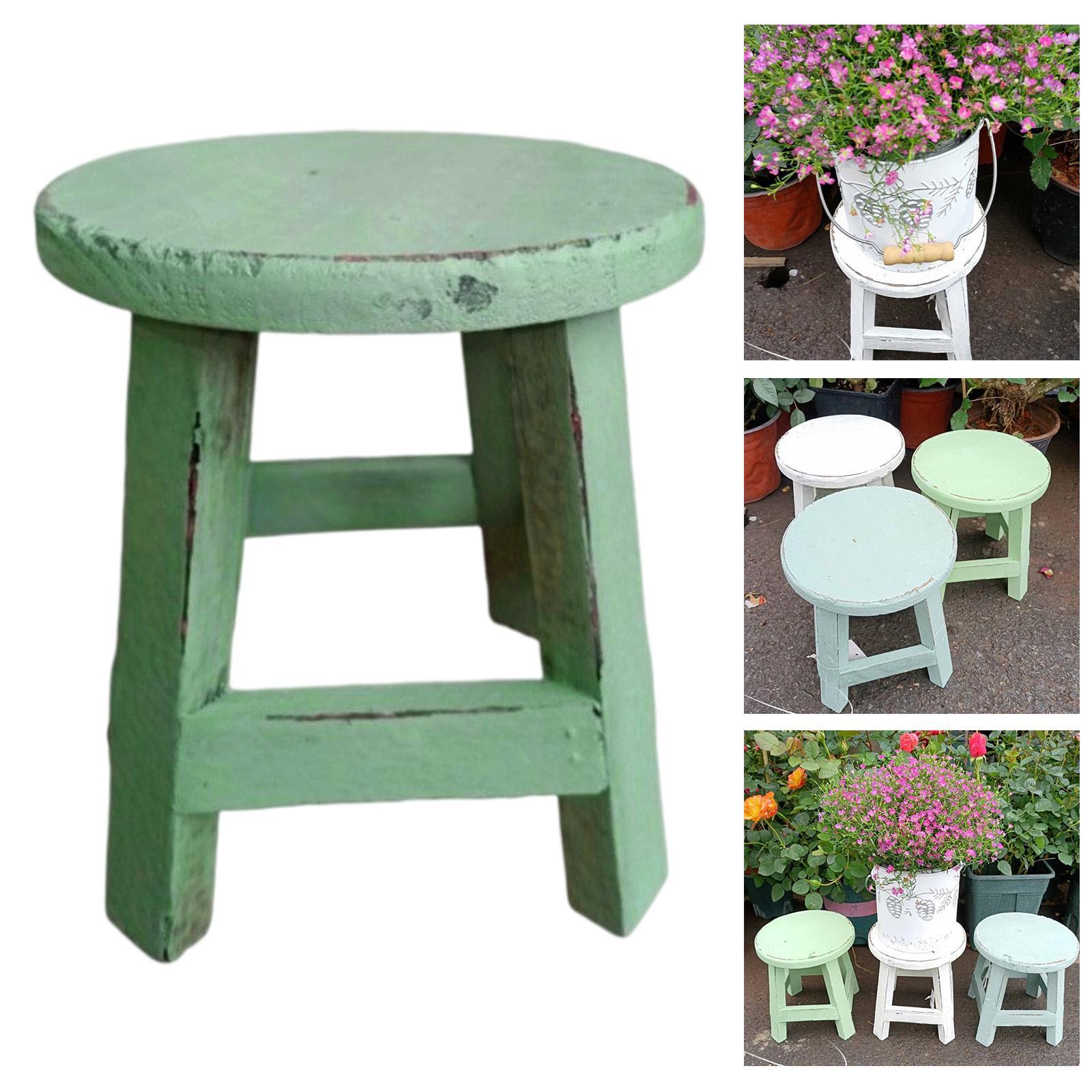 Wood Stool Plant Stand Display - Bonsai Garden Display Stands reseña y precio