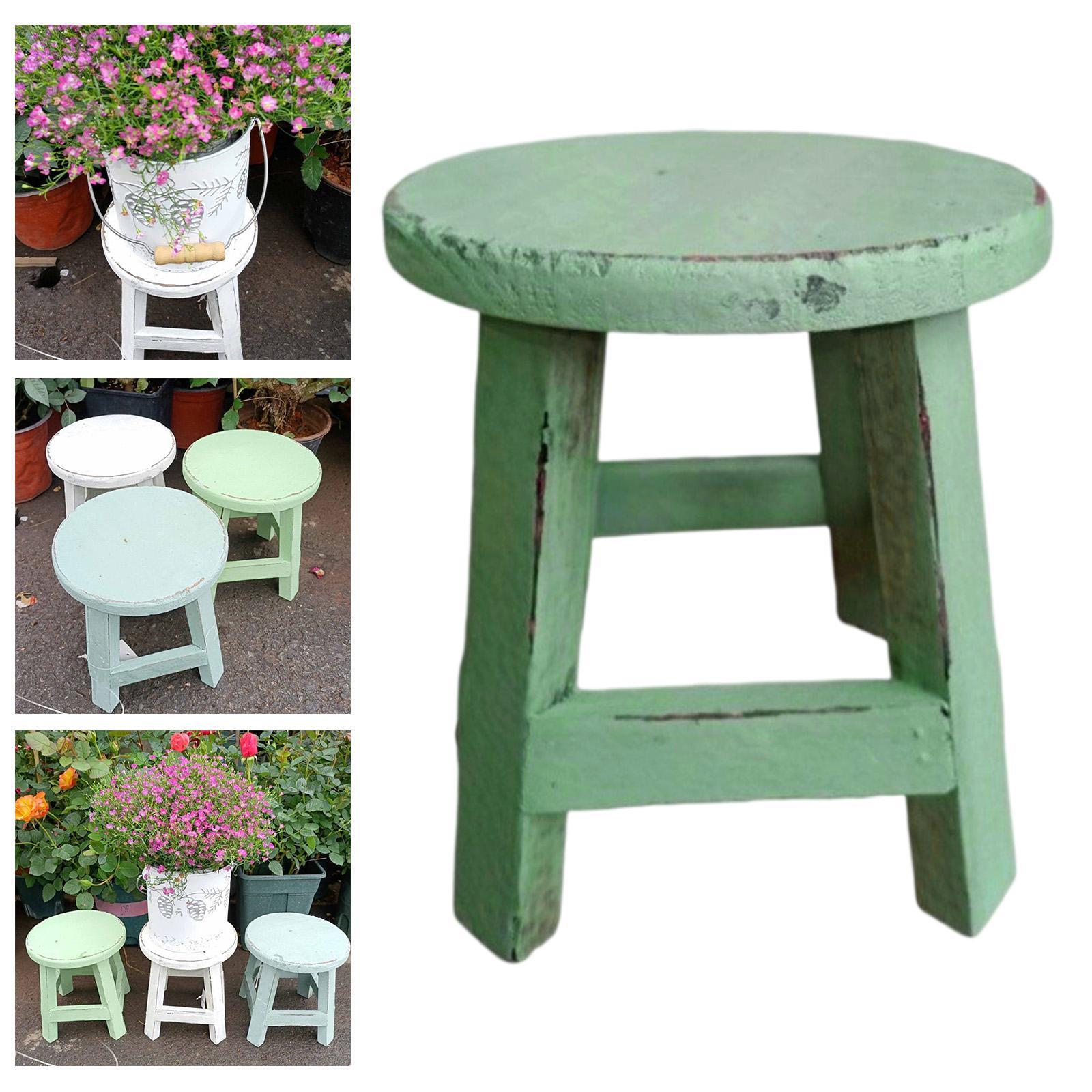 Wood Stool Plant Stand Display - Bonsai Garden Display Stands reseña y precio