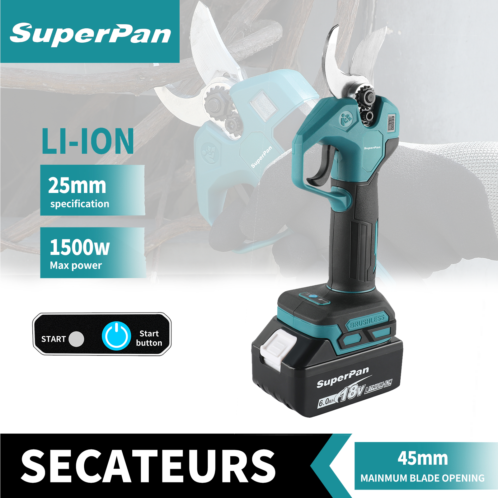 SuperPan 40mm Brushless Cordle - Us Bonsai Garden reseña y precio